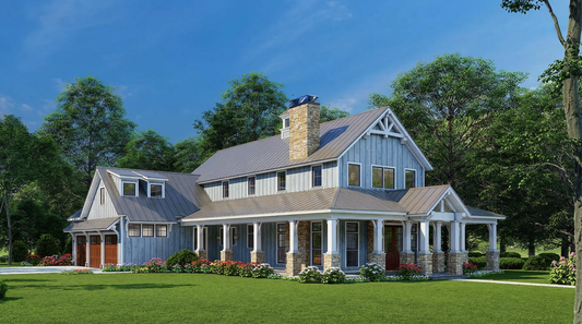 House Plan 5321 White Horse Ranch, Farmhouse House Plan