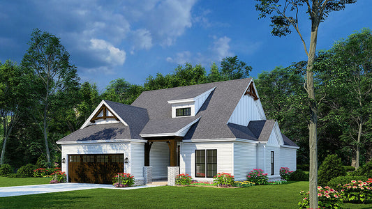 House Plan 5329 Wood Creek Cottage, Cottage House Plan