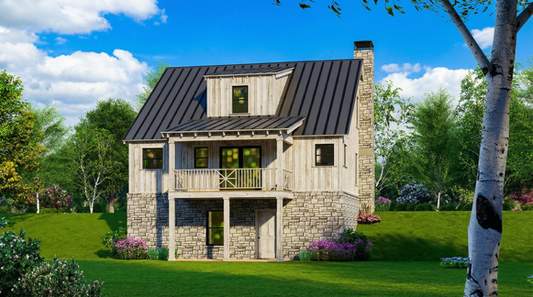 House Plan 5370 Birchwood Cabin, Country Home House Plan