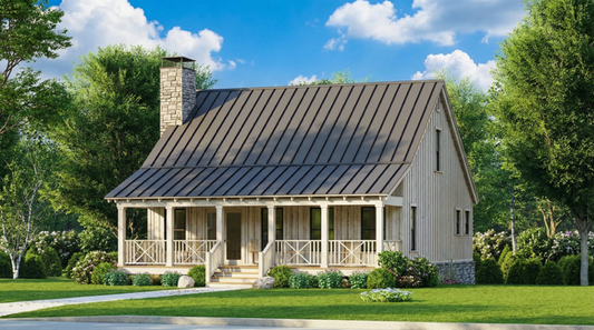 House Plan 5370 Birchwood Cabin, Country Home House Plan