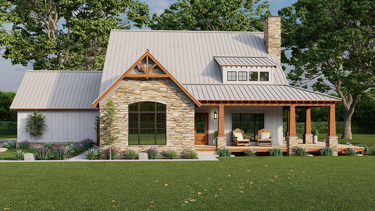 House Plan 5388 Slow Creek Falls, Rustic House Plan