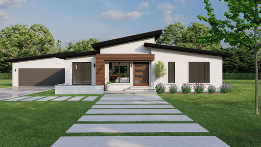 House Plan 5396G Inglewood Place II, Contemporary Modern House Plan