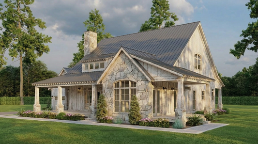 House Plan 5430 Willow Creek Cottage, Rustic House Plan