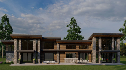 House Plan 5491 Alpine Retreat, Modern House Plan