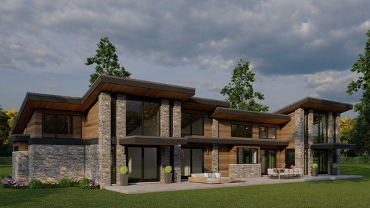 House Plan 5491 Alpine Retreat, Modern House Plan