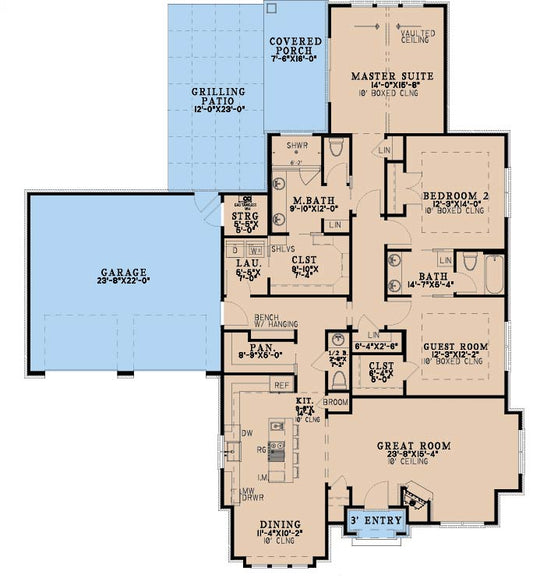 House Plan 5533 Wrenwood Cottage, Bungalow & Cottage House Plan