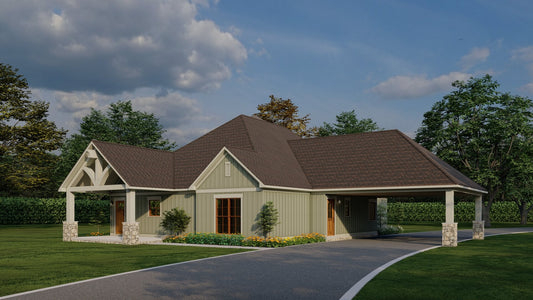 House Plan 5003 Treetop Retreat, Craftsman Bungalow House Plan