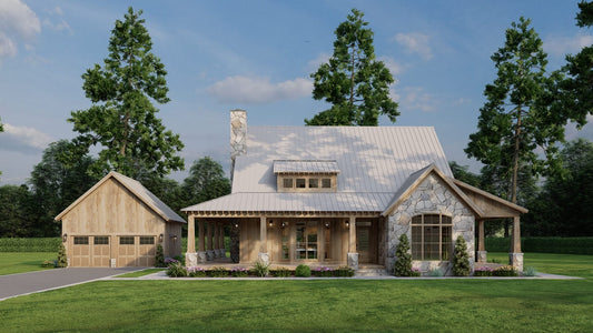 House Plan 5430 Willow Creek Cottage, Rustic House Plan
