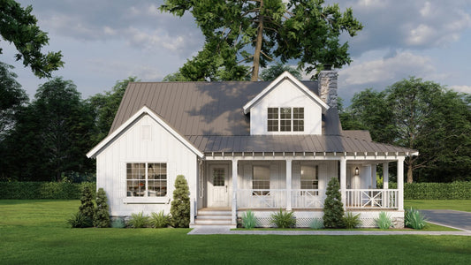 House Plan MEN 5446 Spring River Retreat, Riverbend Cabin