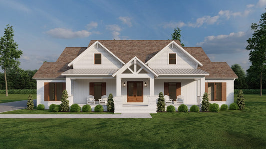 Modern Farmhouse Plan, 5453 Double Retreat