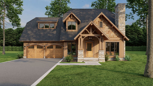 House Plan 1106 Summit Lodge, American Woodlands House Plan