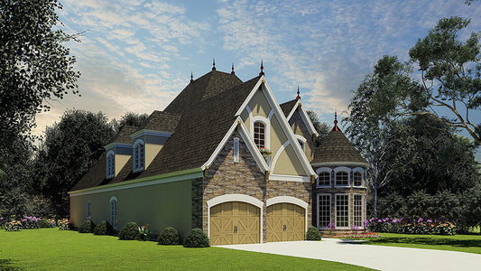 House Plan 1184 St. Murelle, European House Plan