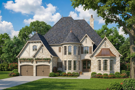 House Plan 1214 Stone Castle, European House Plan