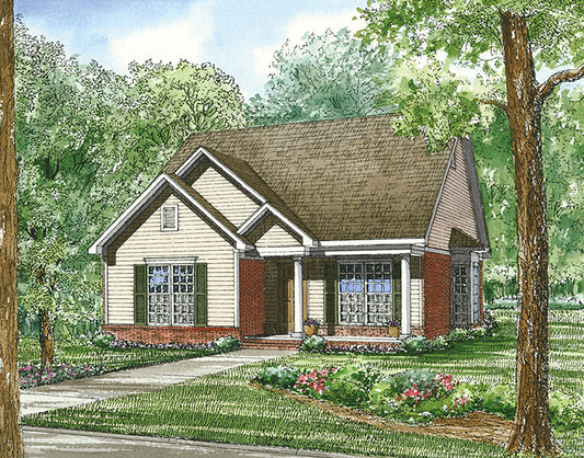 House Plan 133 Maple Street, Traditional House Plan