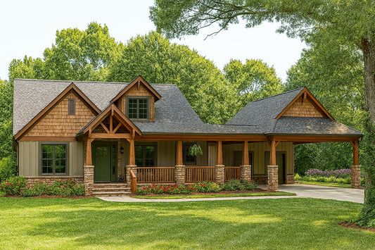 House Plan 1371 Calico Bluff, Rustic House Plan