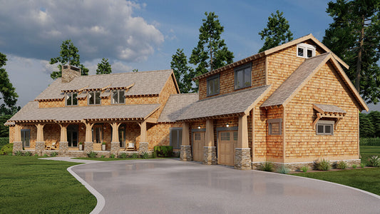 House Plan 1402 Angler's Lodge, Country House Plan