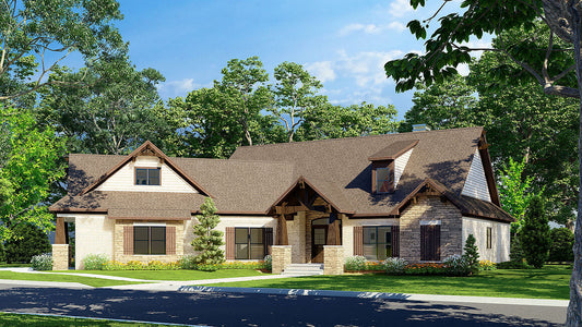 House Plan 1470 Ouachita Falls, Rustic House Plan