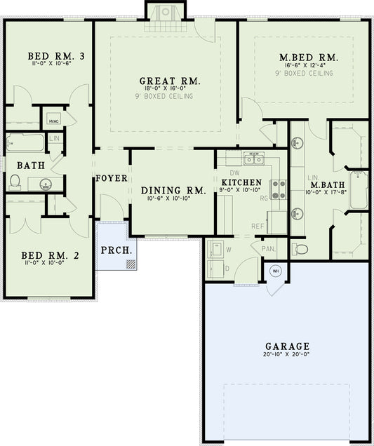 House Plan 146B Spruce Street, Traditional House Plan