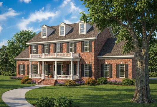 House Plan 147 Olive Street, Colonial Classical Federal House Plan