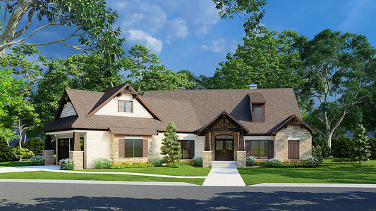 House Plan 1470 Ouachita Falls, Rustic House Plan
