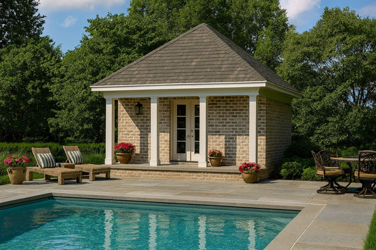 Pool House 1482 Maryland Drive, Garage & Pool House Plan