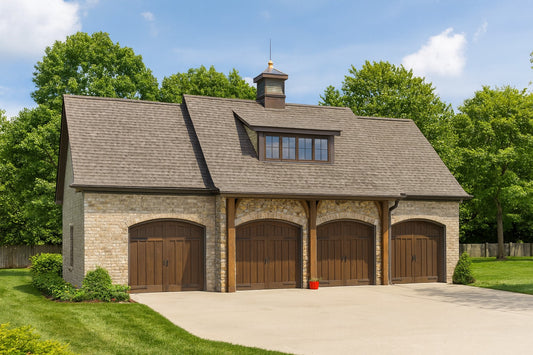 Garage Plan 1487 4-Car European Garage plan, Garage & Pool House Plan