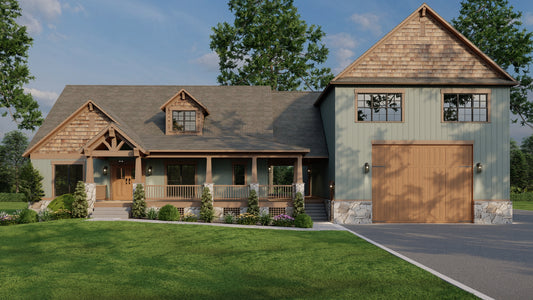 House Plan 1623 Angler Manor, Rustic House Plan