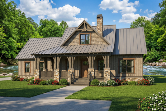 House Plan 1633 Weekend Retreat, Riverbend House Plan