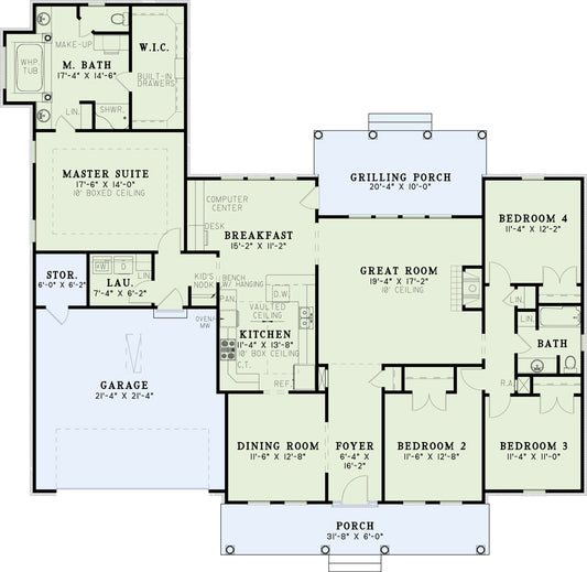 House Plan 175 Richmond Drive, Country Home House Plan