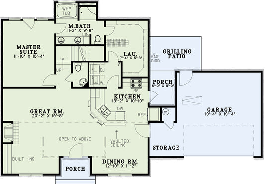 House Plan 196 Walnut Lane, Traditional House Plan