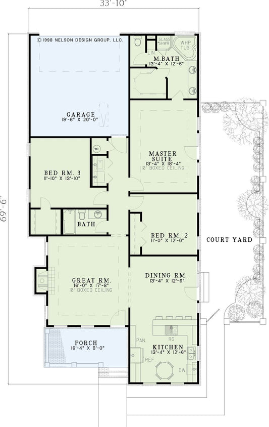 House Plan 268 Walnut Lane, Traditional House Plan