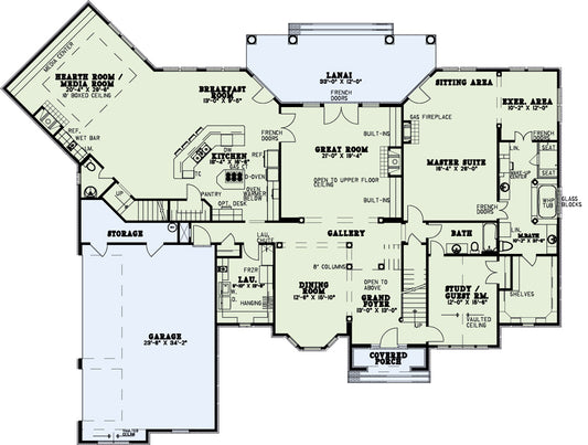 House Plan 273 Dogwood Lane, French Traditional House Plan