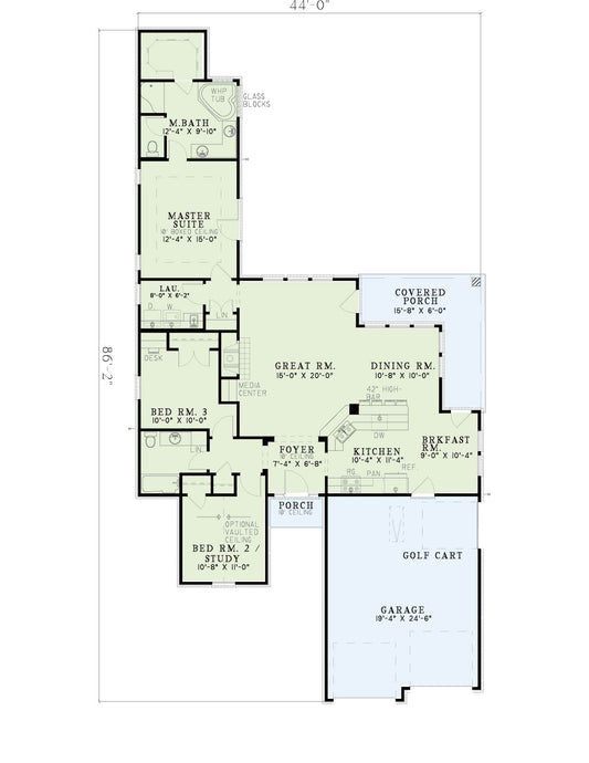 House Plan 277 Sage Meadows, Narrow Lot House Plan