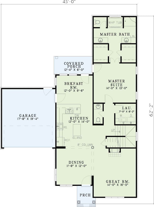 House Plan 294 Maple Street, Traditional House Plan