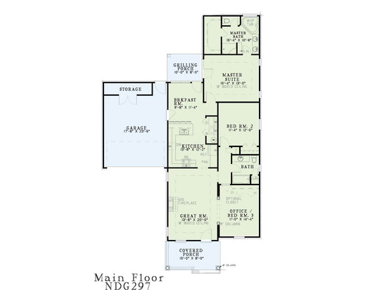 House Plan 297 Wellington Lane, Village at Wellington House Plan