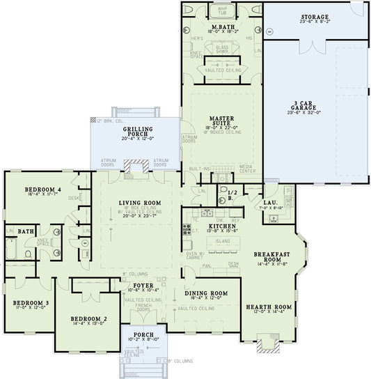 House Plan 336 Birchwood Lane, Traditional House Plan