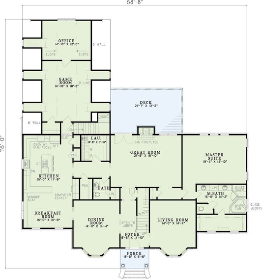 House Plan 361 Dogwood Avenue, Classical House Plan