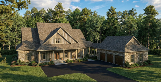 House Plan 396 Hickory Place, Country Home House Plan