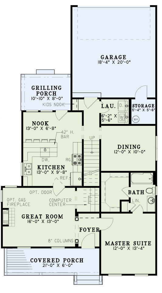 House Plan 399 Urban Lane, Urban House Plan