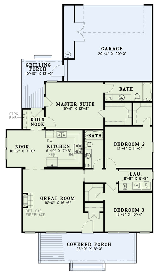 House Plan 401 Urban Lane, Urban House Plan