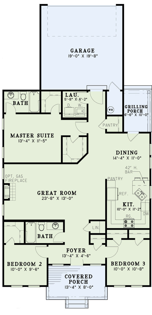 House Plan 402 Urban Lane, Urban House Plan