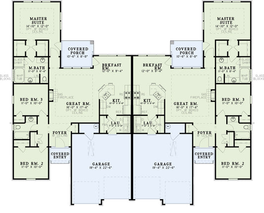 House Plan 453 Heather Ridge, Multi-Family House Plan