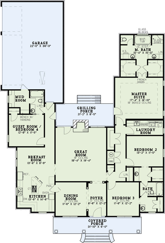 House Plan 465 Brandon Circle, Country House Plan