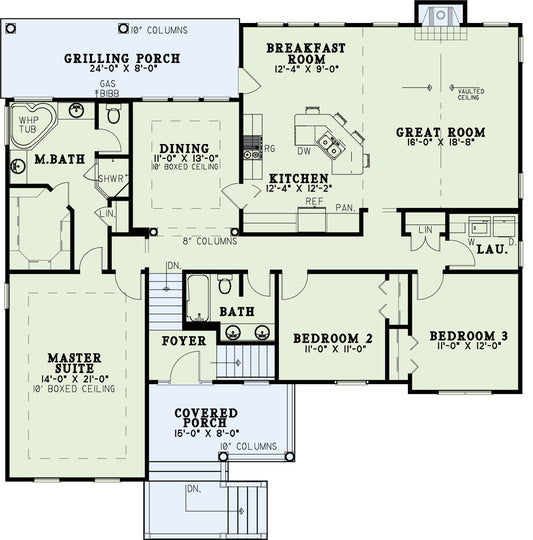House Plan 481 Aspen Heights, Traditional House Plan