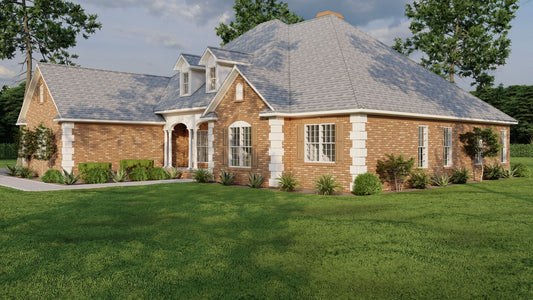 House Plan 563 Country Club Drive, French Traditional House Plan