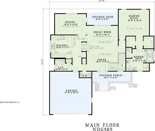 House Plan 565 Thomas Road, Traditional House Plan