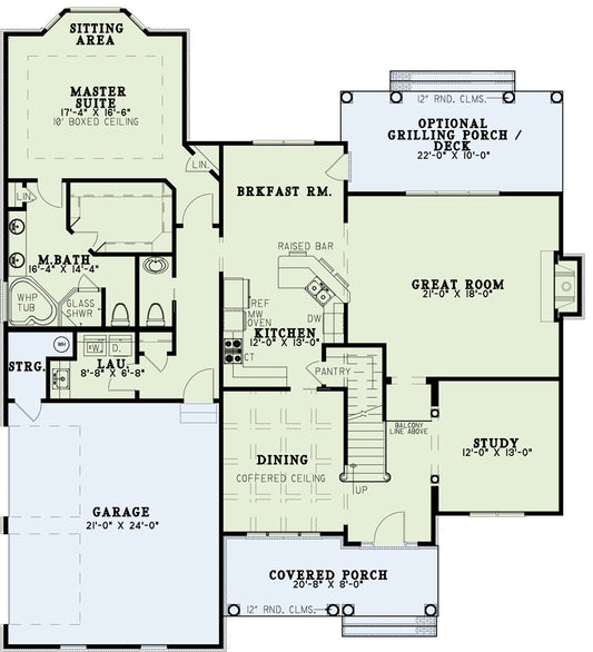 House Plan 598 Brittany Lane, Classical Home Plan