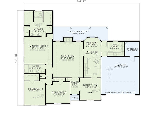 House Plan 670 Olive Street, Traditional House Plan