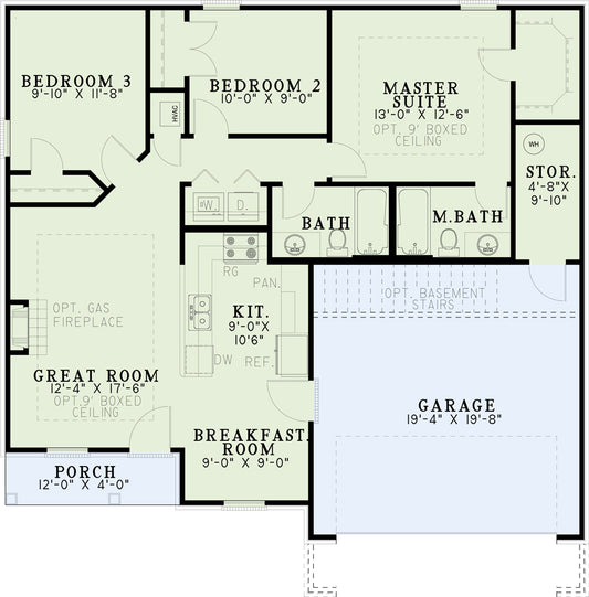 House Plan 672 Maple Drive, Affordable House Plan