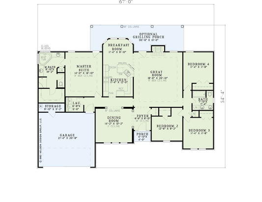 House Plan 680 Spruce Street, Traditional House Plan